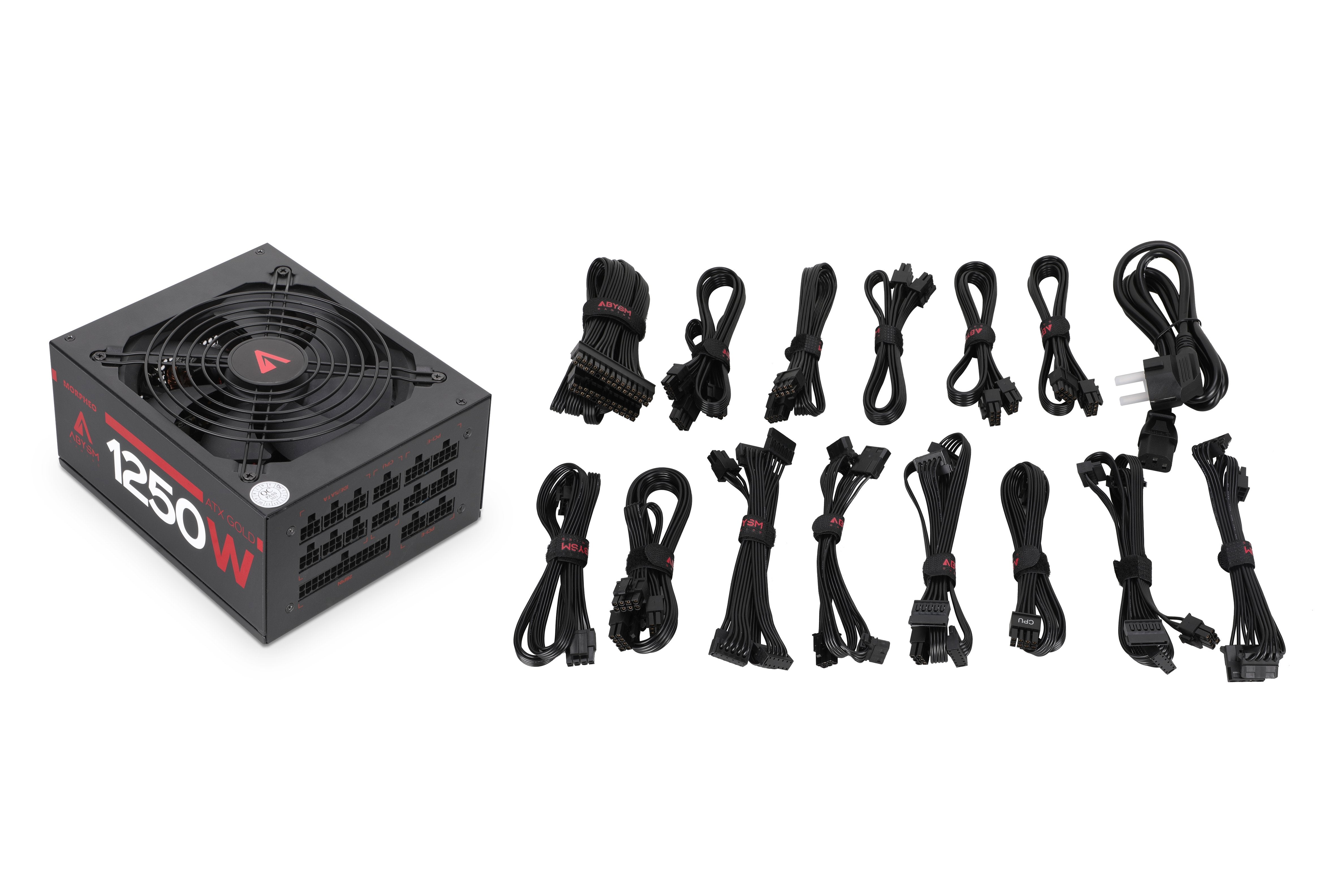 EAN 6940533545170 - ABYSM Morpheo ATX 1250W Full Modular unidad de fuente de alimentación Negro imagen 13