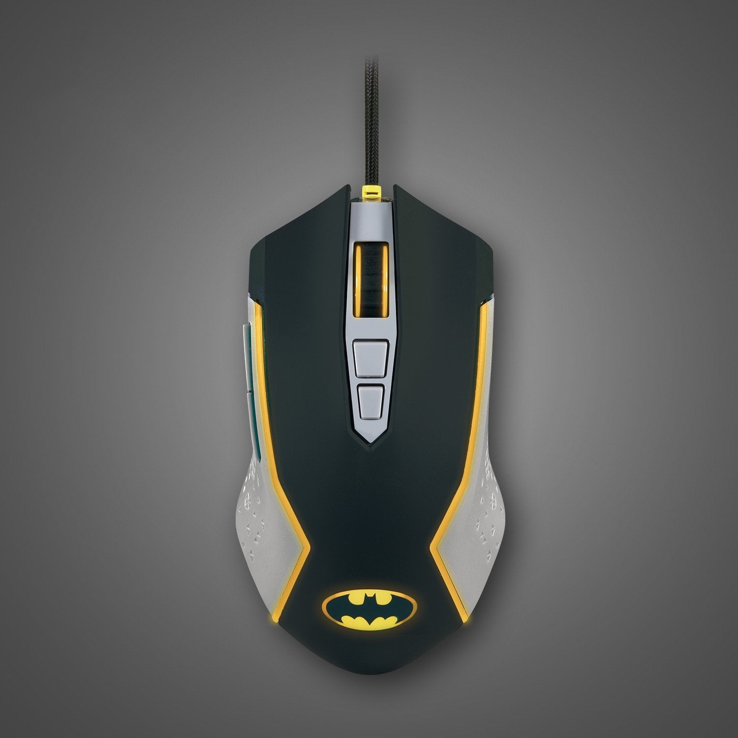 Fr-Tec Batman Raton Usb Hasta 8000dpi - Iluminacion Led Amarillo - Plug And Play - Cable Trenzado De 1.8m - Color