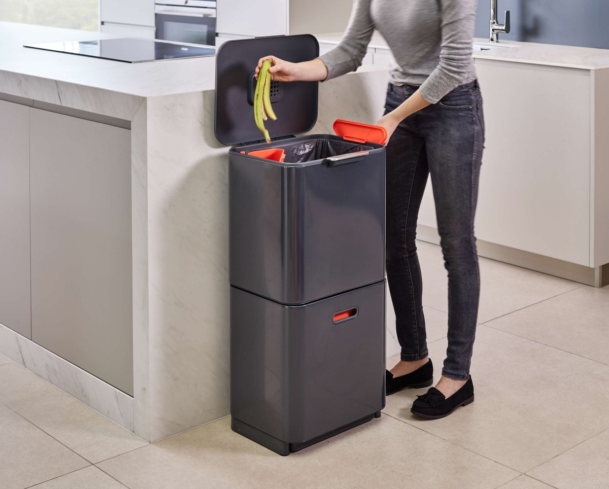 Joseph Joseph Waste Bin Totem 60 L Grey