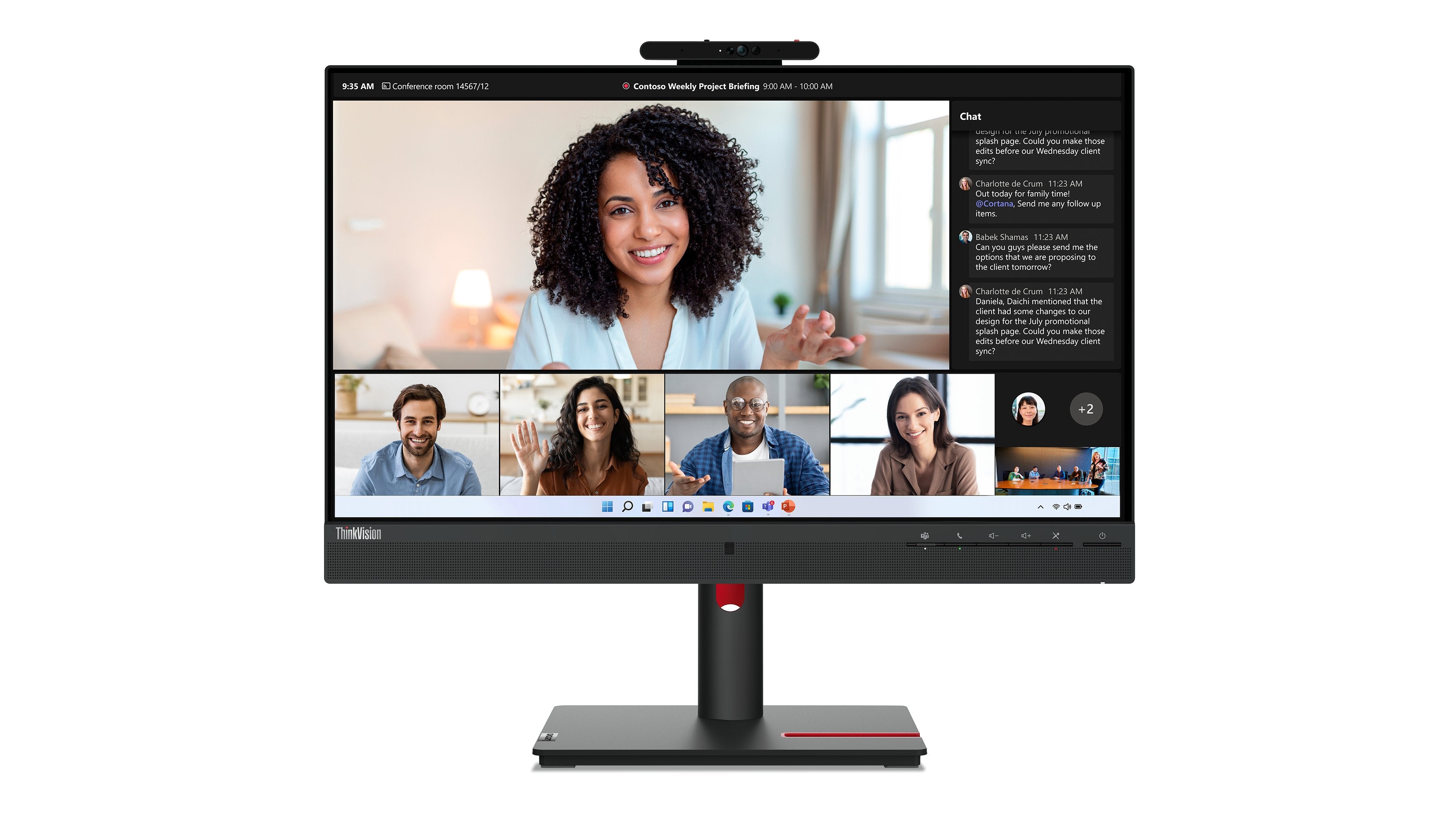 EAN 0196801934177 - Lenovo ThinkVision T24mv-30 LED display 60,5 cm (23.8") 1920 x 1080 Pixeles Full HD Negro imagen 1