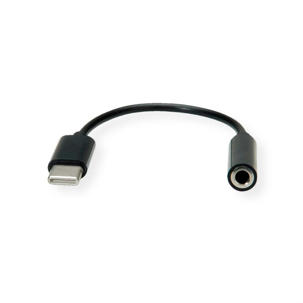 EAN 7630049617032 - VALUE 12.99.3214 cable de audio 0,13 m 3,5mm USB Negro imagen 4