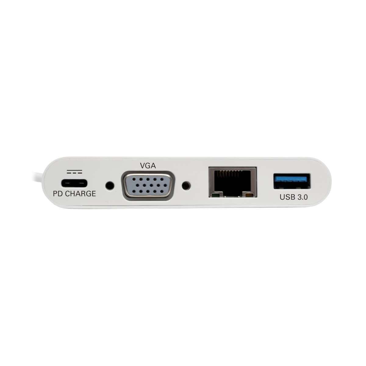 Eaton Tripp Lite Usb-C Multiport Adapter Vga Usb-A Port Gbe And Pd Charging White