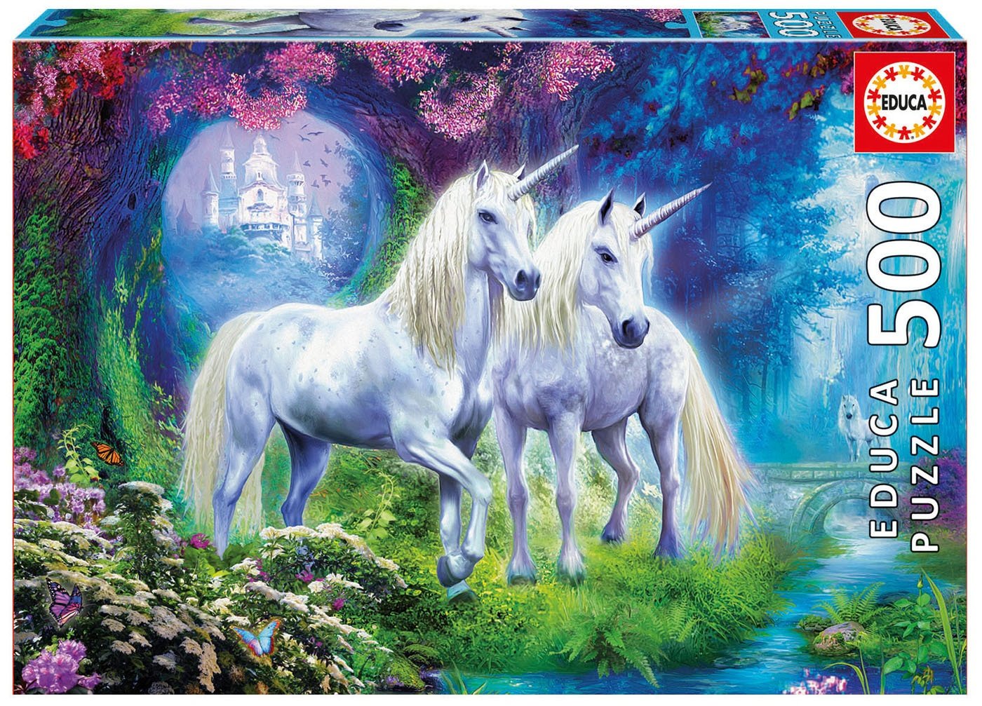 Puzzle Unicornios En El Bosque 500pzs