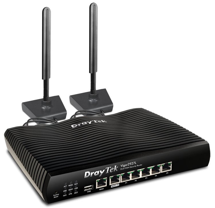 EAN 4710484740595 - DrayTek Vigor2927L router inalámbrico Gigabit Ethernet 4G Negro imagen 1
