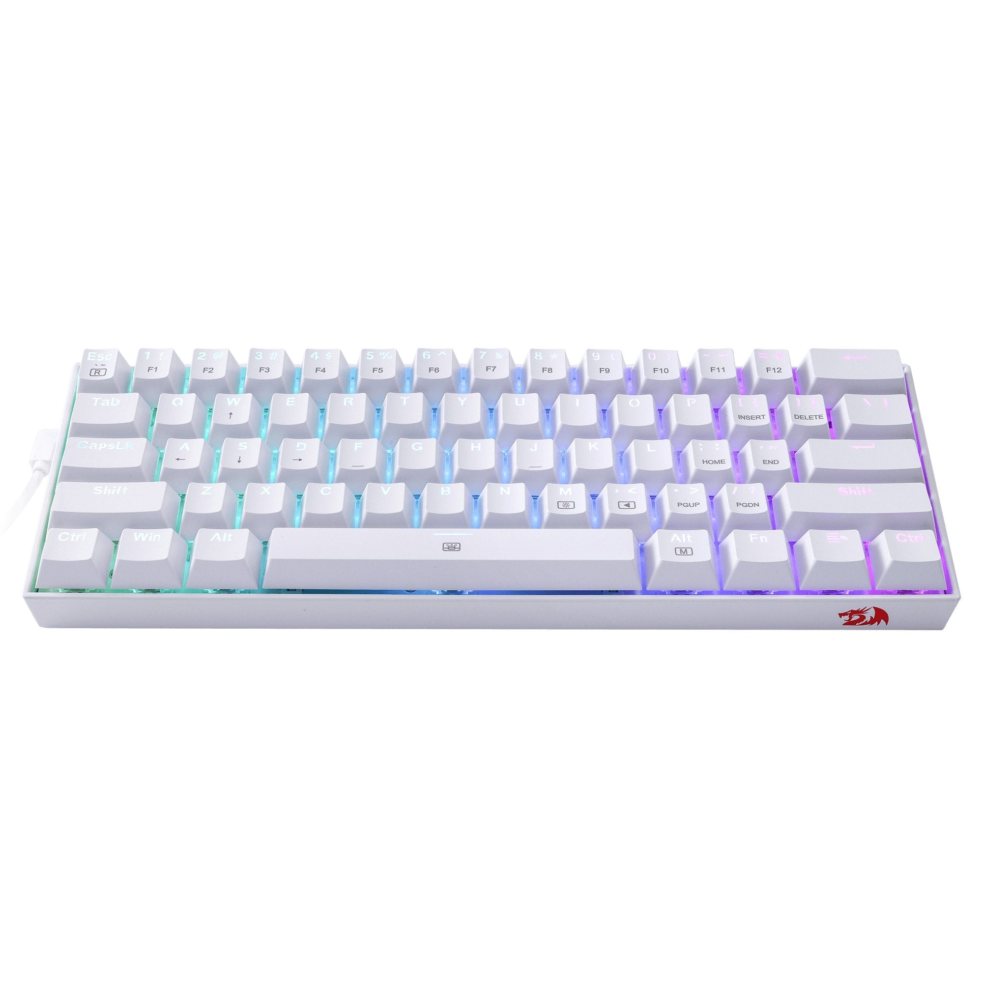 EAN 6950376772244 - REDRAGON K630W-RGB teclado Juego USB QWERTY Inglés Blanco imagen 5