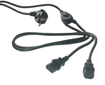 Cordon Secteur Double C13 +