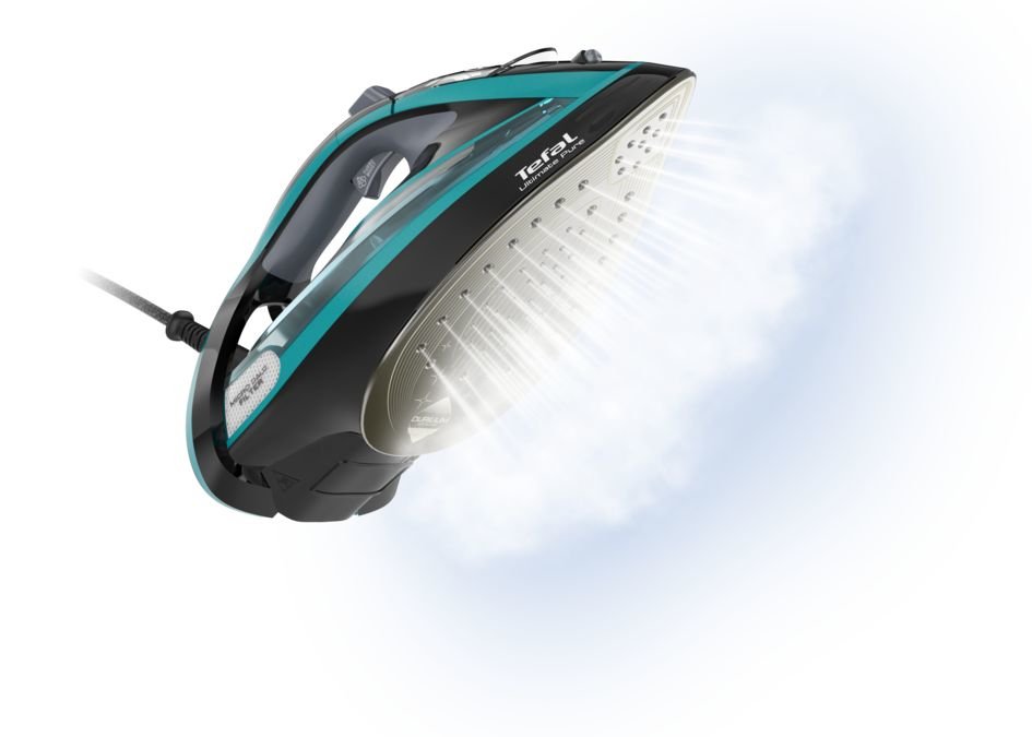 EAN 3121040071441 - Tefal Ultimate Pure FV9844 Plancha vapor-seco Suela Durilium Autoclean 3200 W Negro, Azul imagen 4