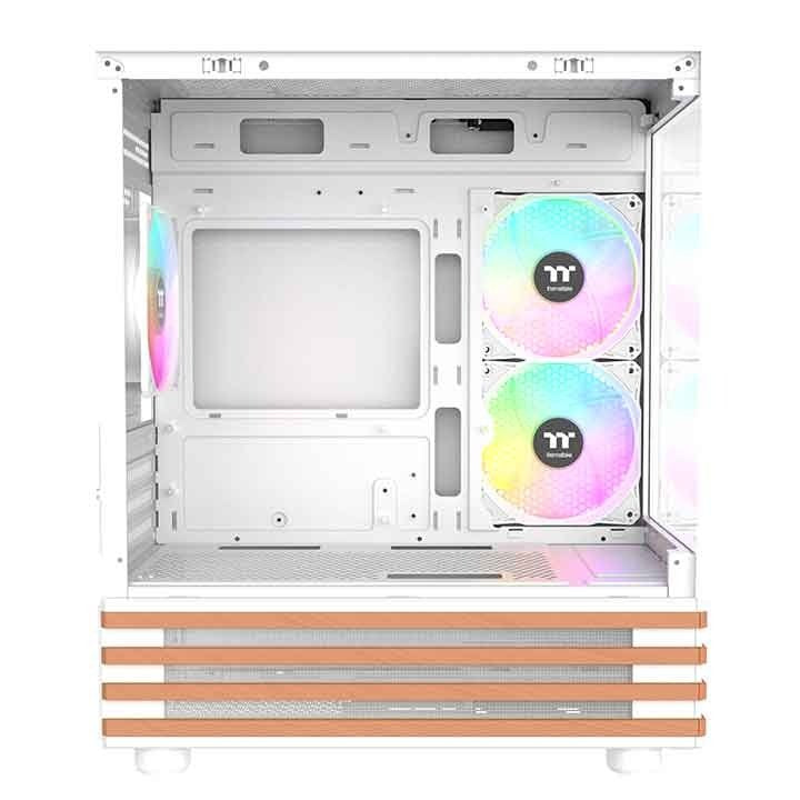 Thermaltake View 170 Ws Argb (Blanco/Holz, Tempered Glass X 2, Holz-Struktur) Ca-1z4-00m6wn-Ws