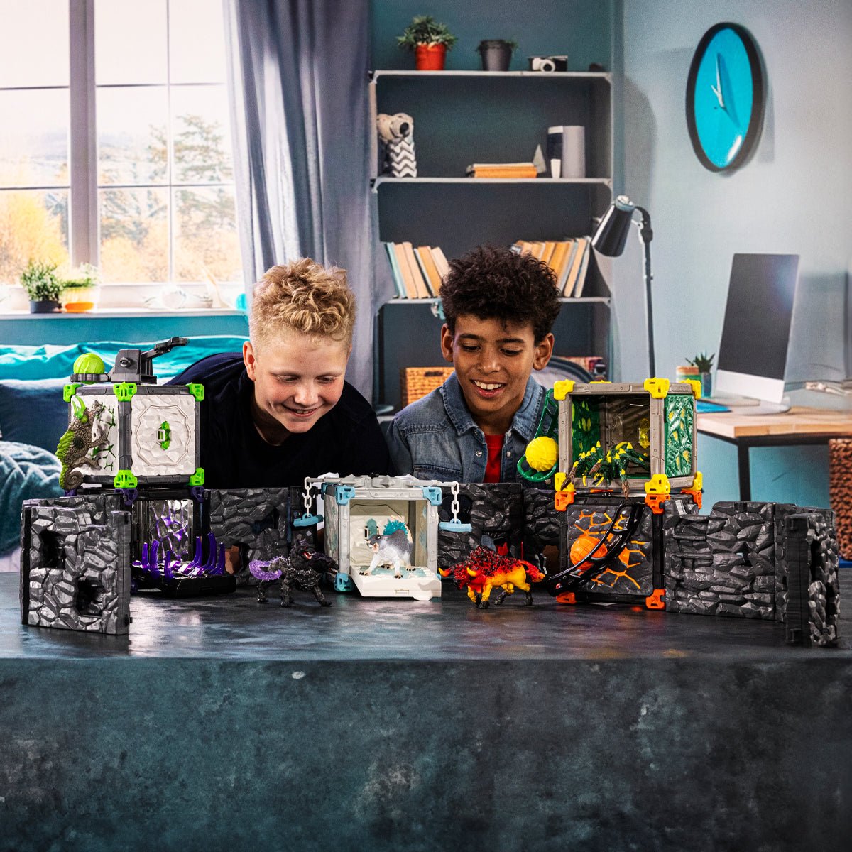 Schleich Eldrador Creatures Battlecave Arena: Lava Vs. Shadow, Figura De Juguete 42673