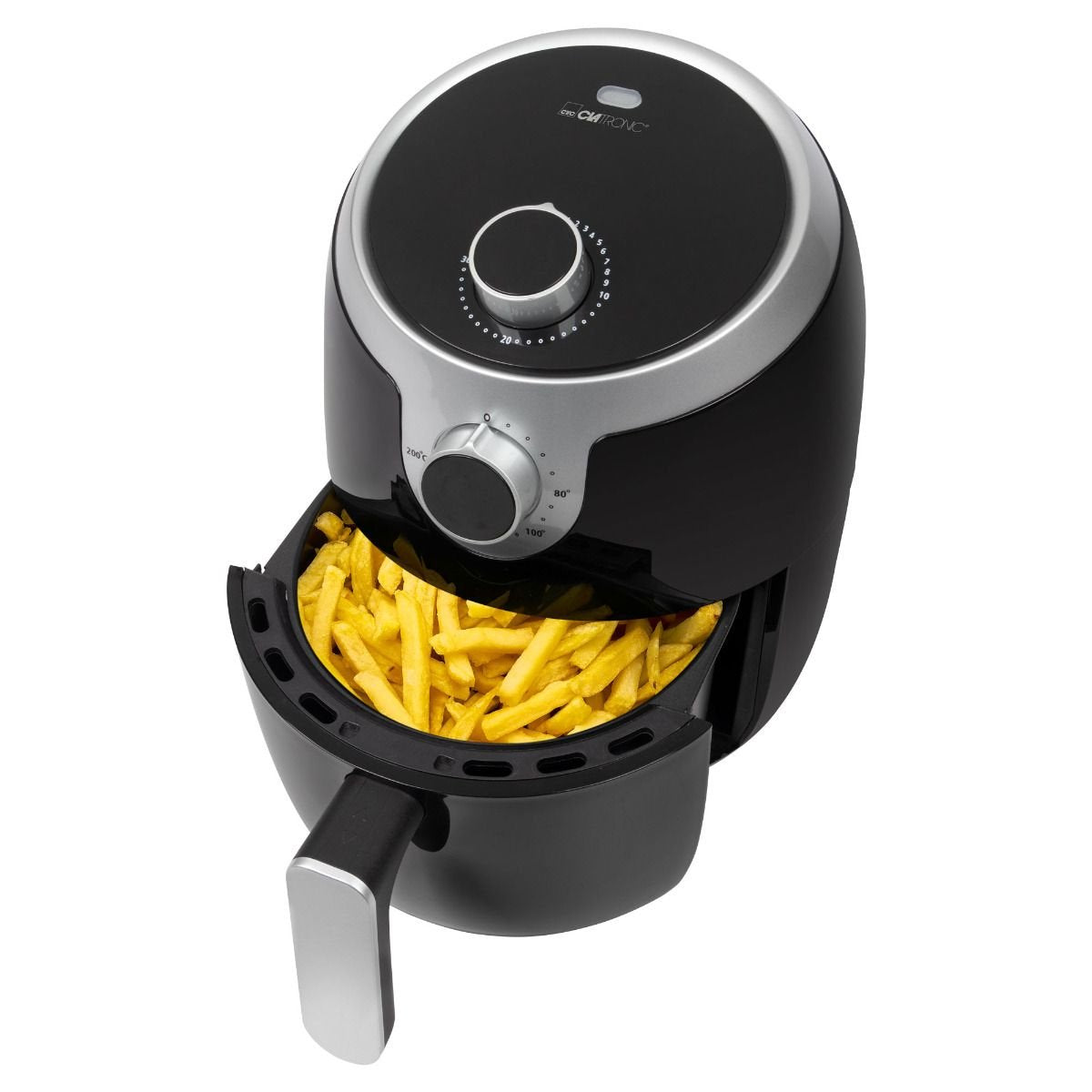 EAN 4006160639643 - Clatronic FR 3769 H Sencillo 1,8 L Independiente 1000 W Freidora de aire caliente Negro, Acero inoxidable imagen 3