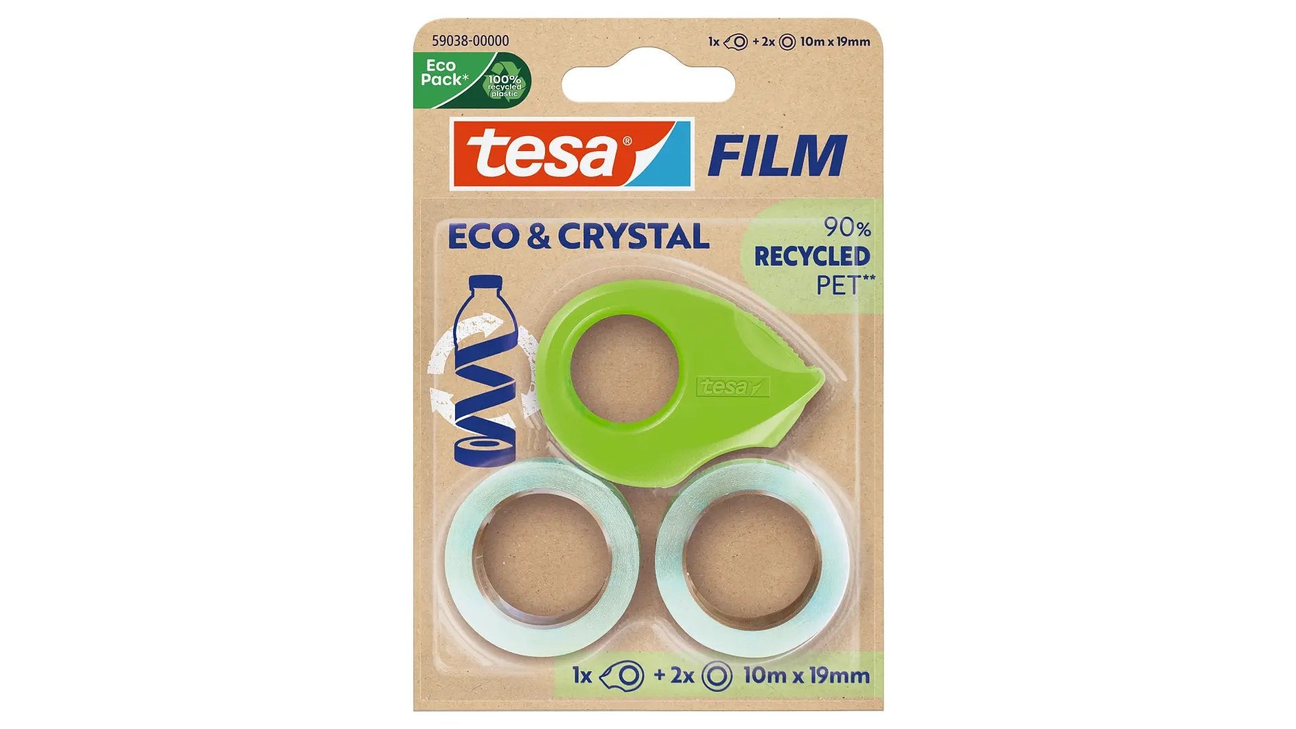 EAN 4063565252464 - TESA Eco & Crystal 10 m Poliestireno (PS) imagen 1