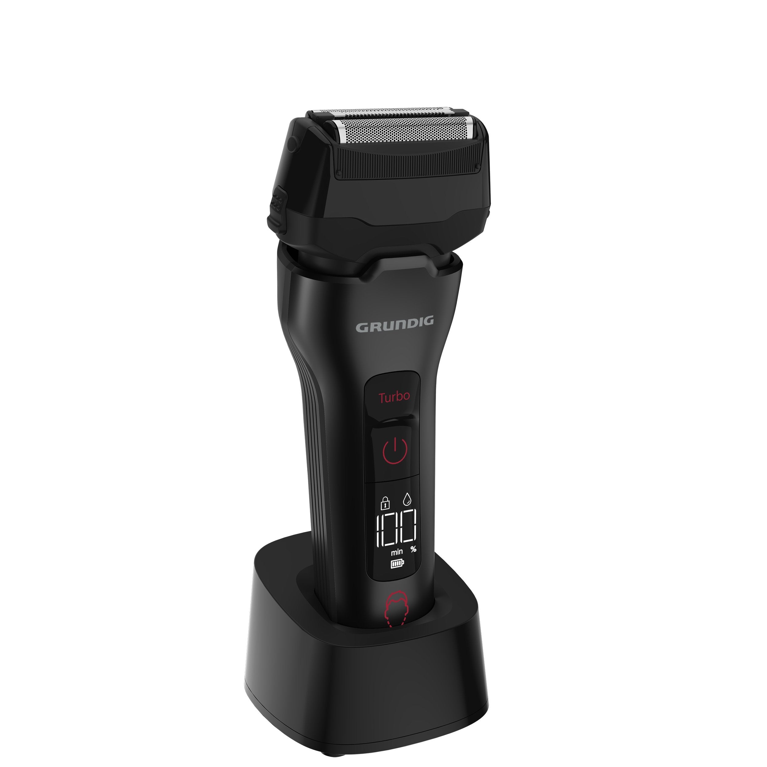 EAN 4013833067481 - Grundig MS 9330 Máquina de afeitar de láminas Recortadora Negro, Rojo imagen 3