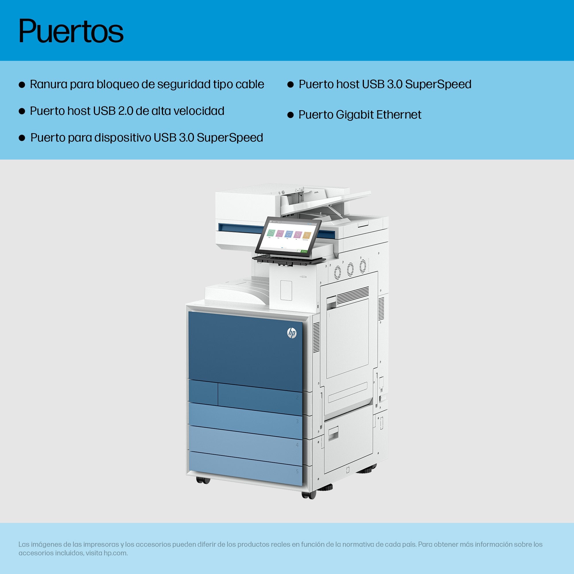 EAN 0198828505552 - HP Clr LaserJet Ent Flw MFP 8801z Prntr Laser A3 1200 x 1200 DPI 60 ppm Wifi imagen 4