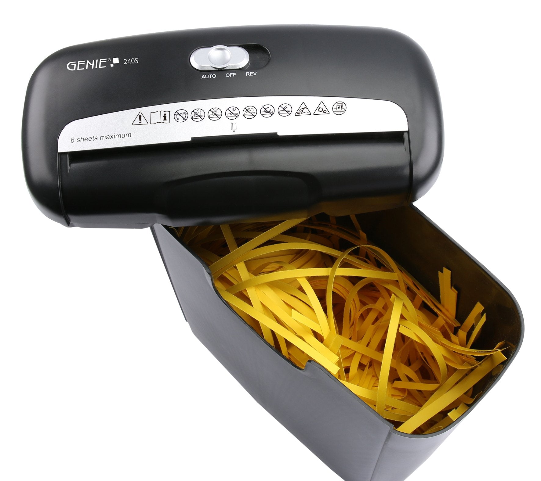 Genie 240 S Triturador De Papel Corte En Tiras 72 Db Negro