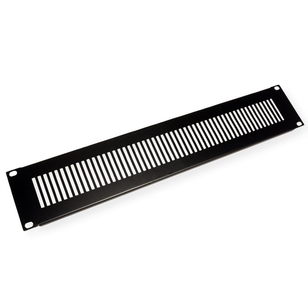 48,26cm 19pulgadas-Beluftungs-Placa Frontal 2 He Ral 9005 Negro Intenso