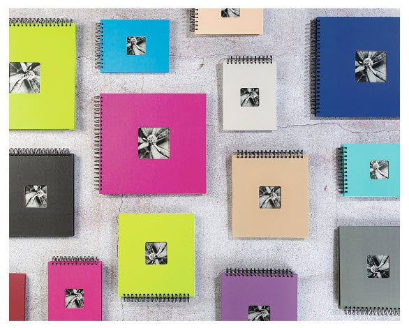 Hama Fine Art Spiral Azul 24x17 50 Paginas Negras 90152 Album