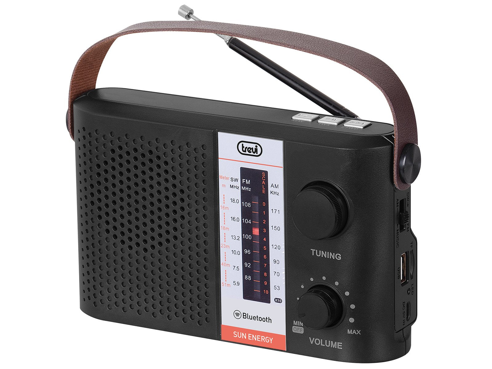 Radio Bluetooth Portable Solar Usb Micro Sd Tws Trevi Ra 7f25 Bt