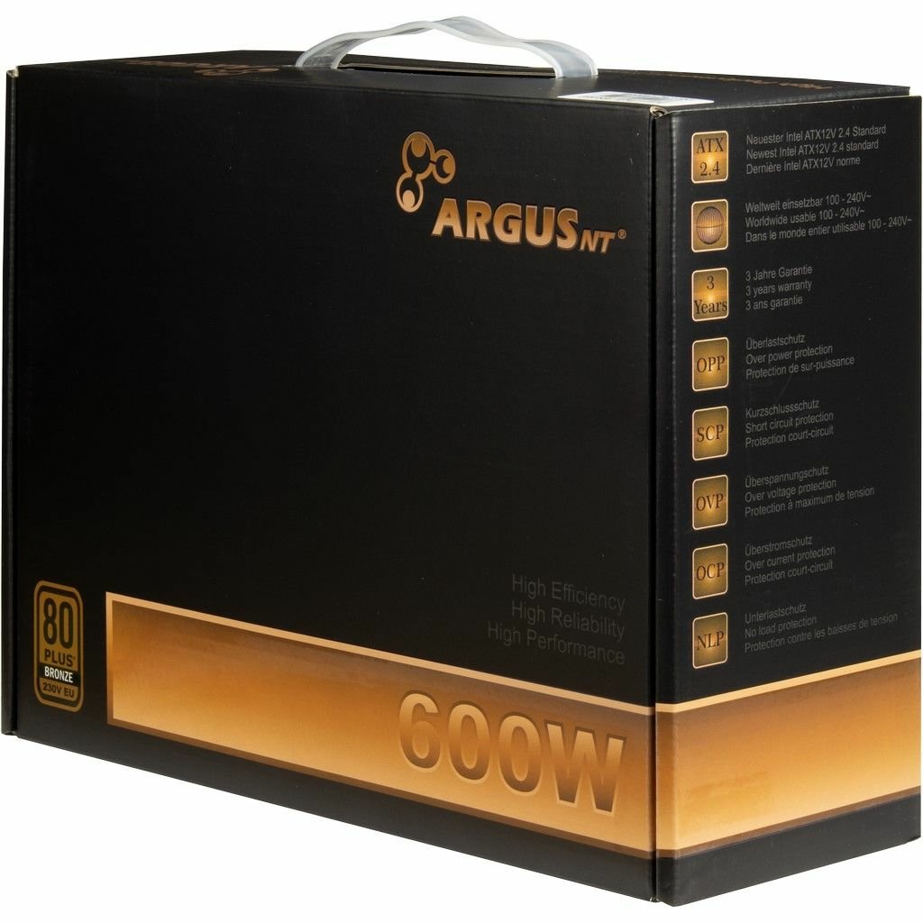 EAN 4260455645256 - Inter-Tech Argus BPS-600 unidad de fuente de alimentación 600 W 20+4 pin ATX ATX Negro imagen 5