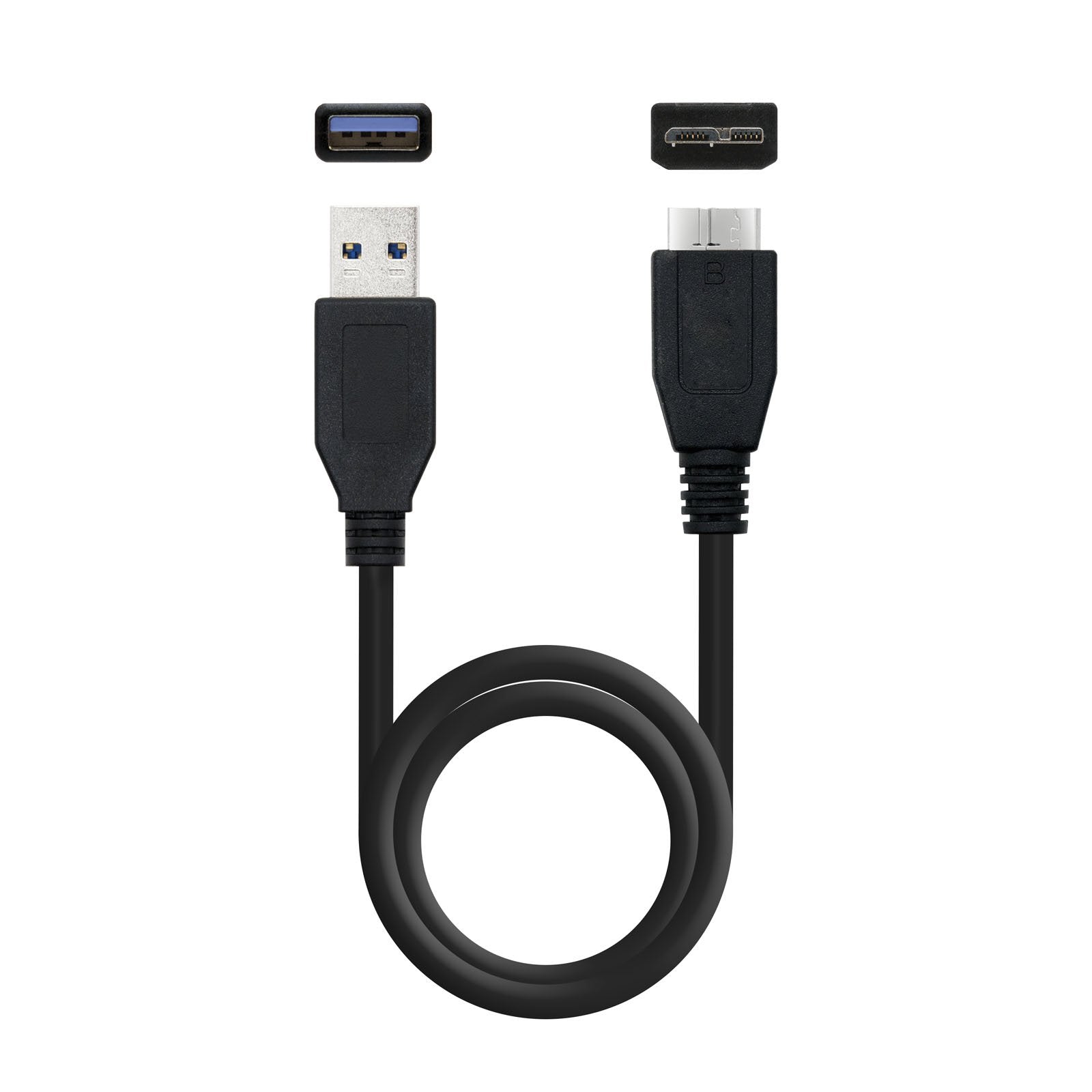 Tooq Carcasa Externa Hdd/Sdd 2.5" Hasta 9,5mm Sata Usb 3.0 - Negro