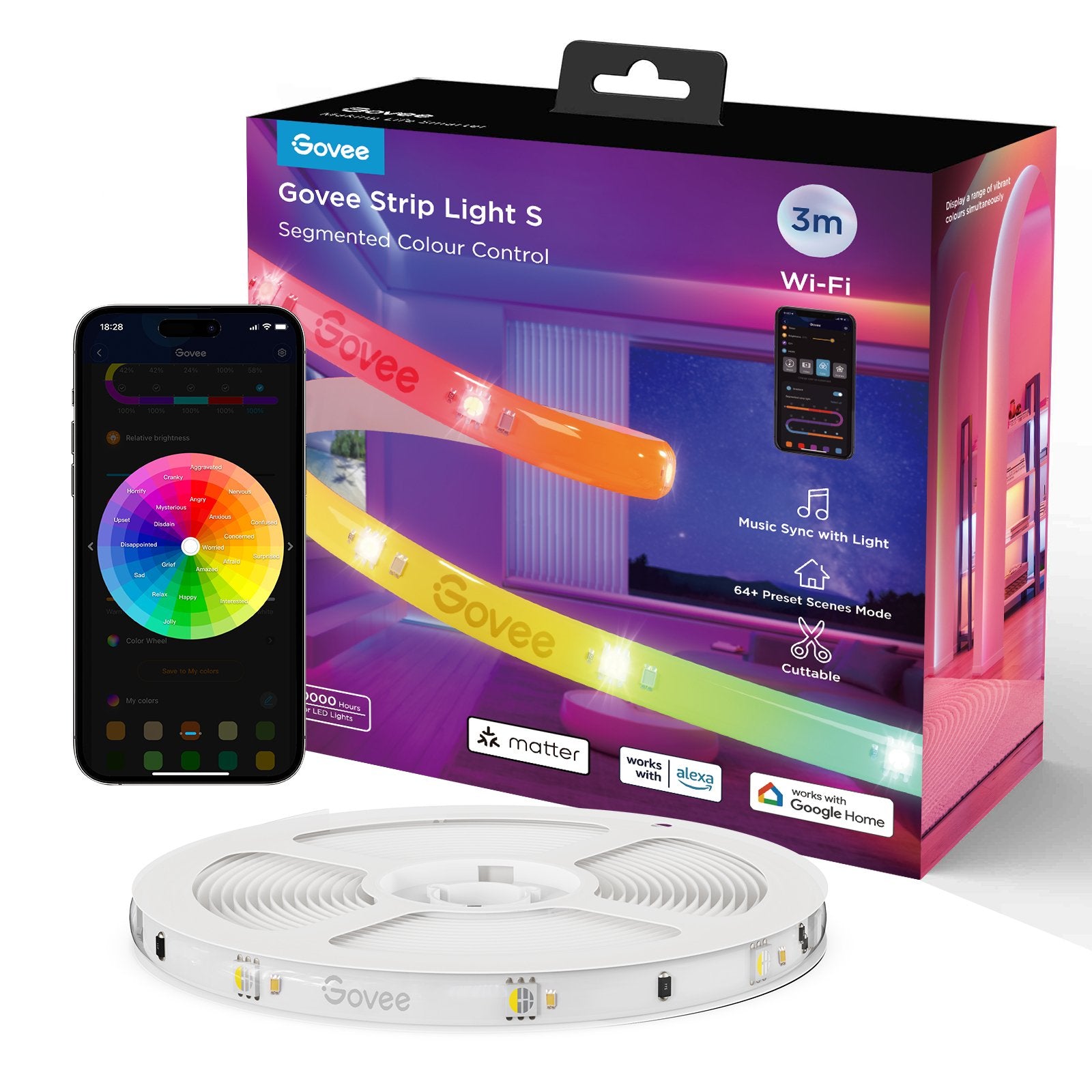 EAN 6974316999904 - Govee H612F Tira de luz inteligente Wi-Fi/Bluetooth imagen 4