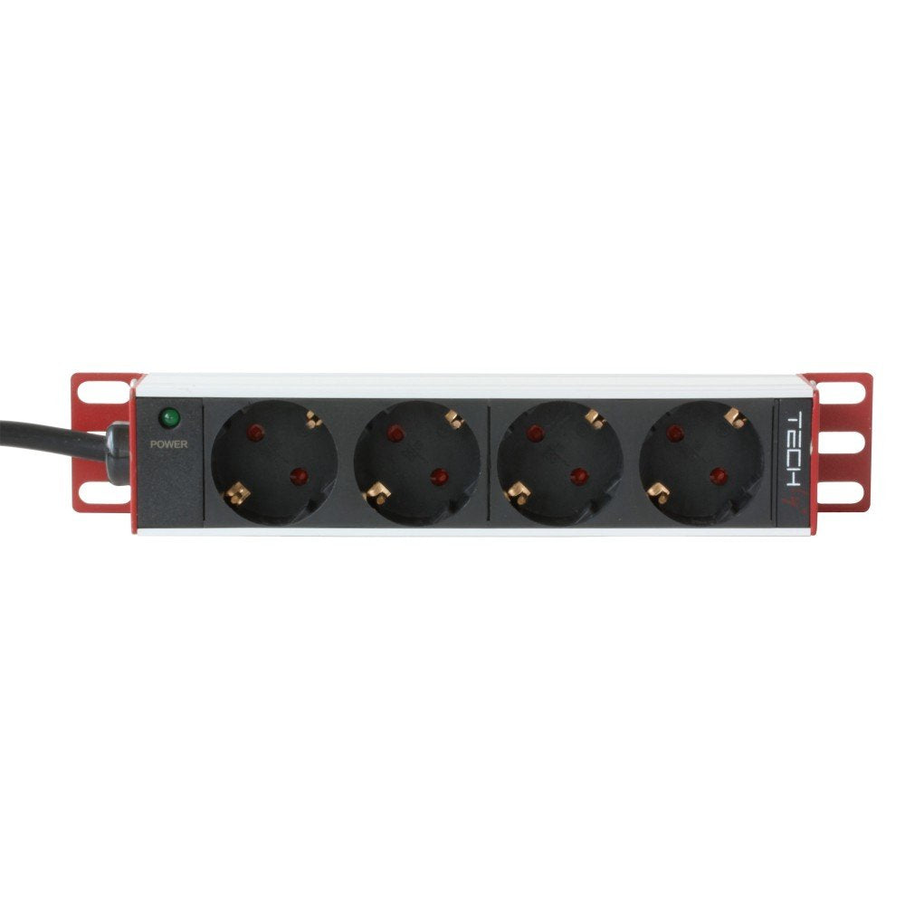 Techly 106909 Regleta 4 Tomas Para Rack 10"