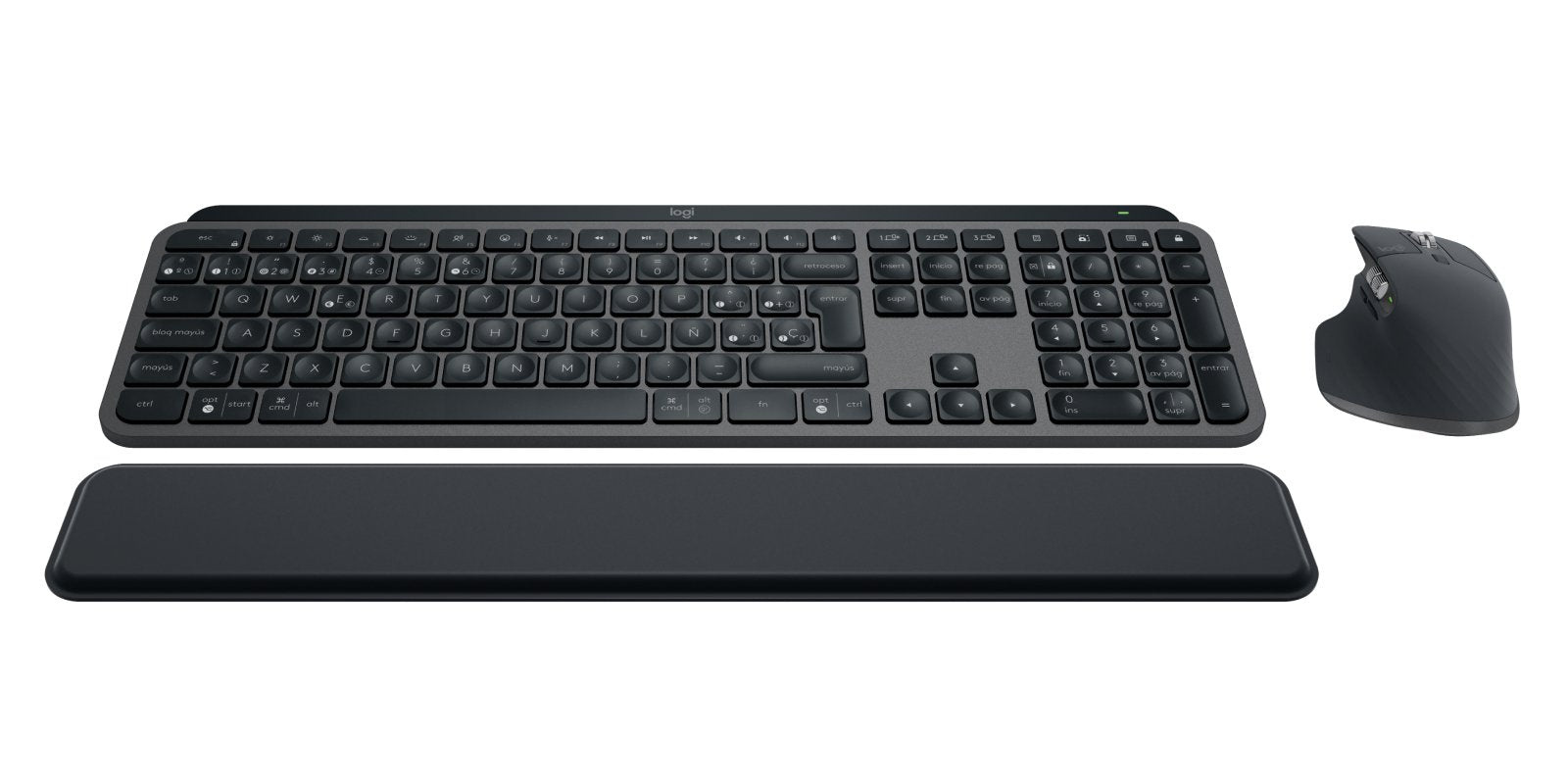 Teclado + Ratón Logitech Mx Keys Combo For Business Gen 2 Rf Wireless + Bluetooth Qwerty Español Grafito