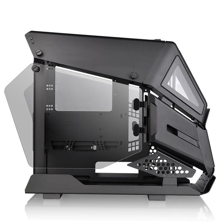 Caja Pc Thermaltake Torre M-Atx Ah T200 Negro 2xcristal Templado Ca-1r4-00s1wn-00