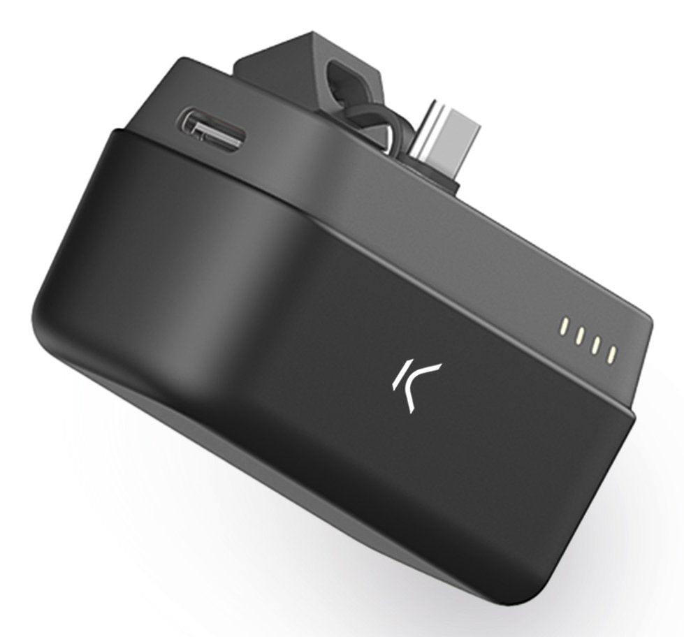 Ksix Powerbank Mini Con Stand 4800mah 10w + Cable Usb-A A Usb-C - Color Negro