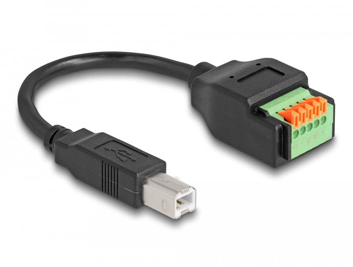 Adaptador Delock Usb 2.0, Conector Usb-C > Bloque De Terminales De 5 Pines Negro