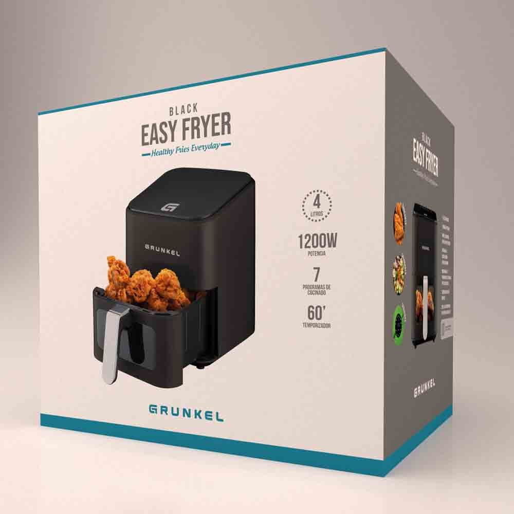 EAN 8426156017761 - Grunkel BLACKEASYFRYER freidora Sencillo 4 L Independiente 1200 W Freidora de aire caliente Negro imagen 10
