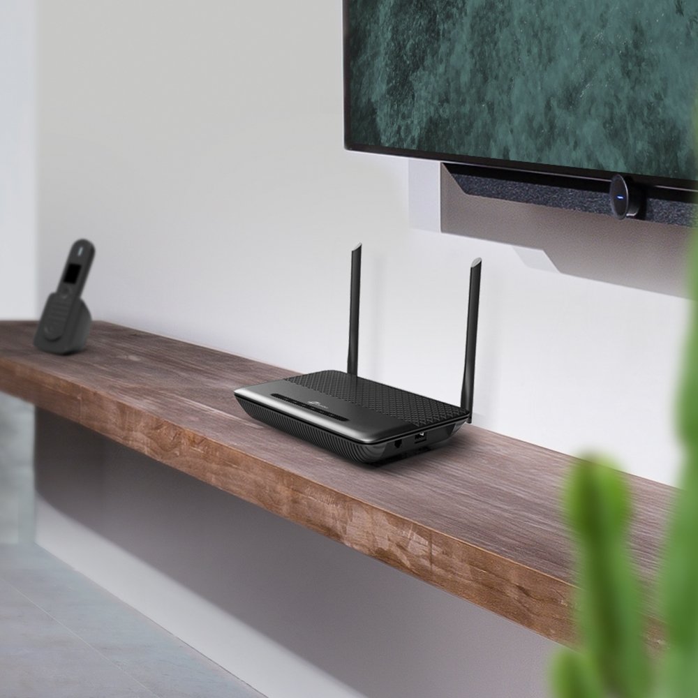 Tp-Link Td-W9960v Router Inalámbrico Banda Única (2,4 Ghz) Gigabit Ethernet Negro
