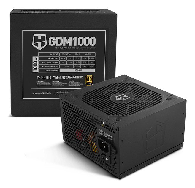 Fuente Alimentacion Nox Hummer Gdm1000w Fuente Modular Atx3.1 80+Gold