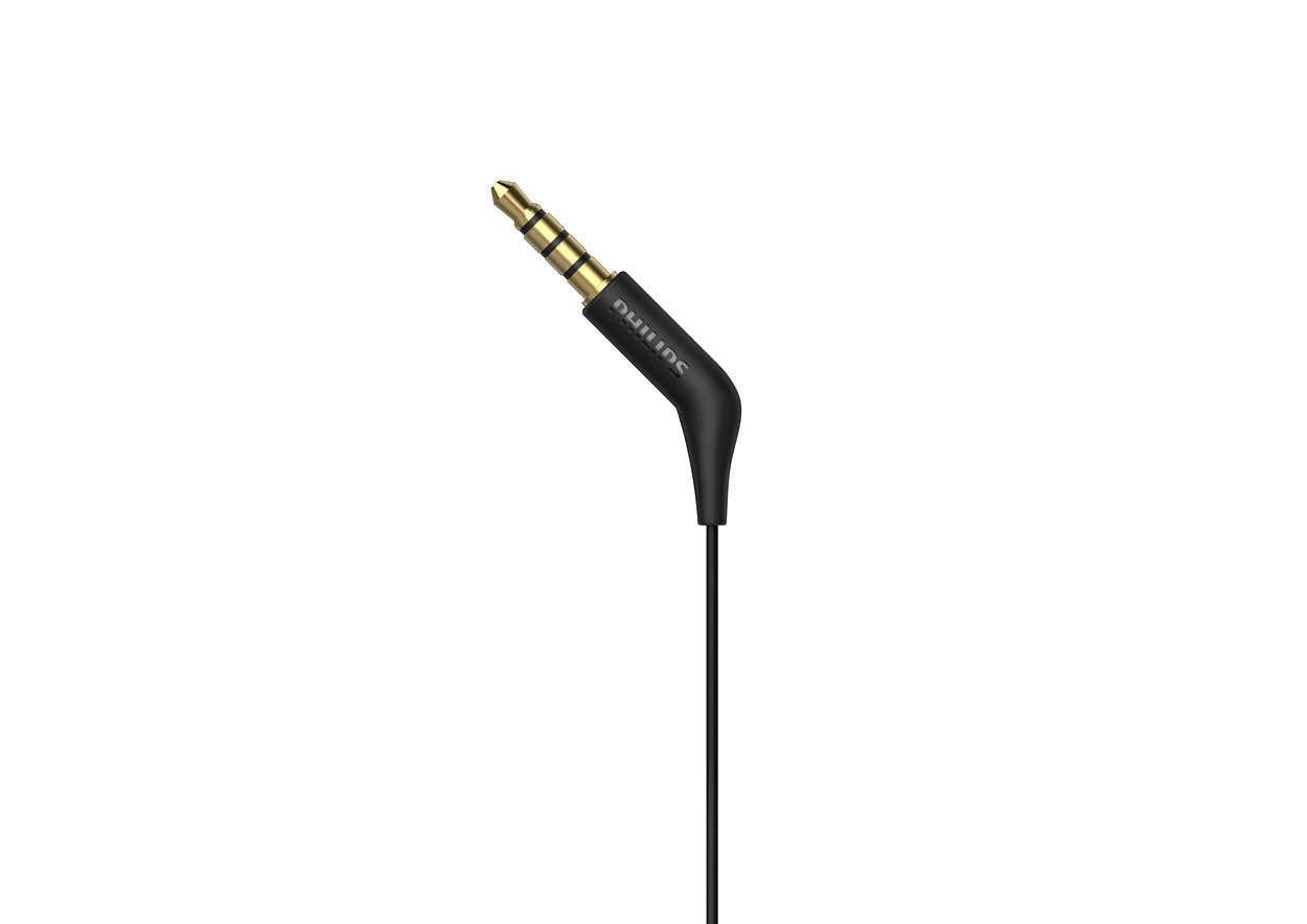 EAN 4895229110366 - Philips TAE1105BK/00 auricular y casco Auriculares Alámbrico Dentro de oído Llamadas/Música Negro imagen 5