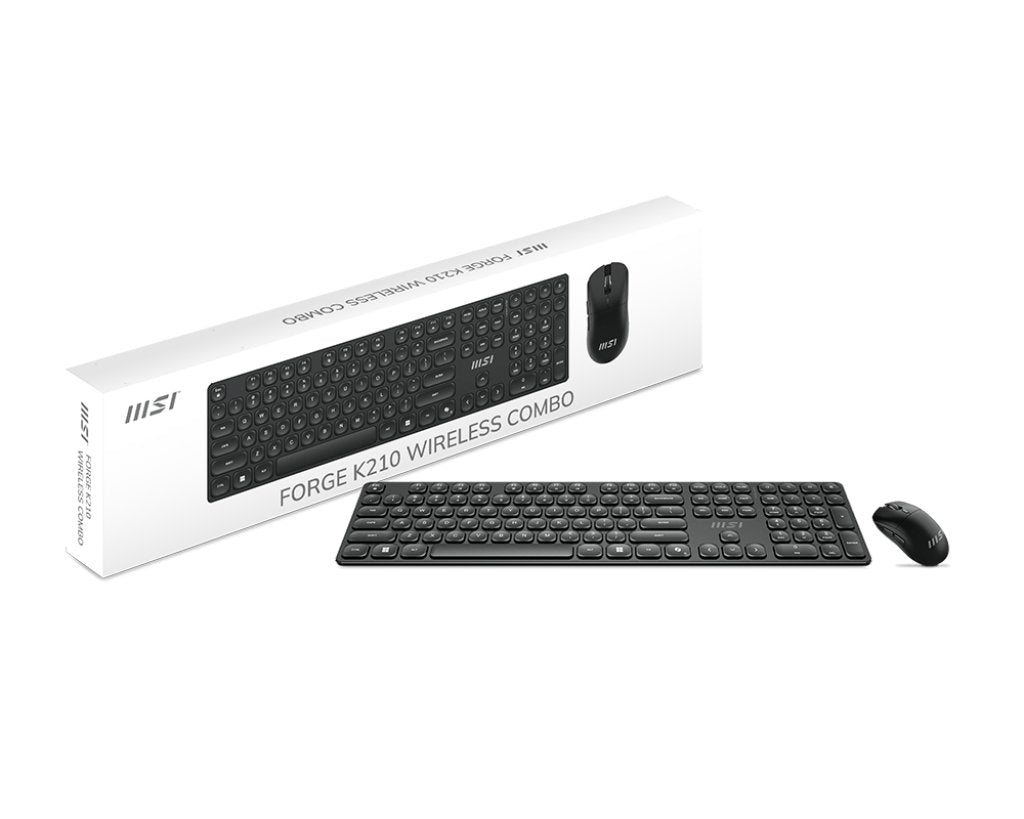 Msi Forge K-210 Keyboard-Raton Combo, Wireless