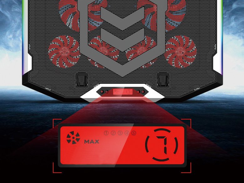 Base De Refrigeracion Para Portatiles Gaming Conceptronic Hasta 17 6 Ventiladores Luz Rbg