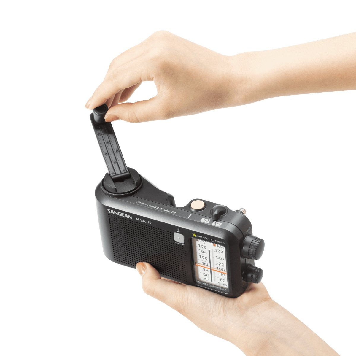 Sangean Mmr-77 Fcc Matt Black Radio Portátil