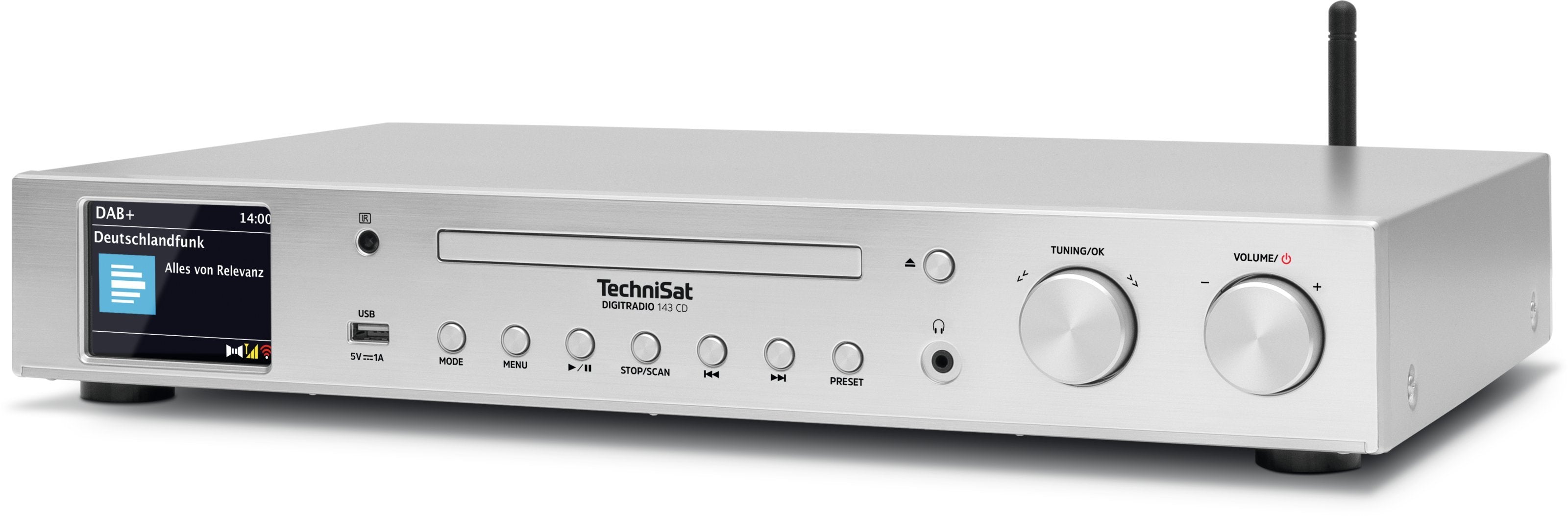 EAN 4019588139893 - TechniSat DigitRadio 143 CD (V3) Internet Analógico y digital Plata imagen 3