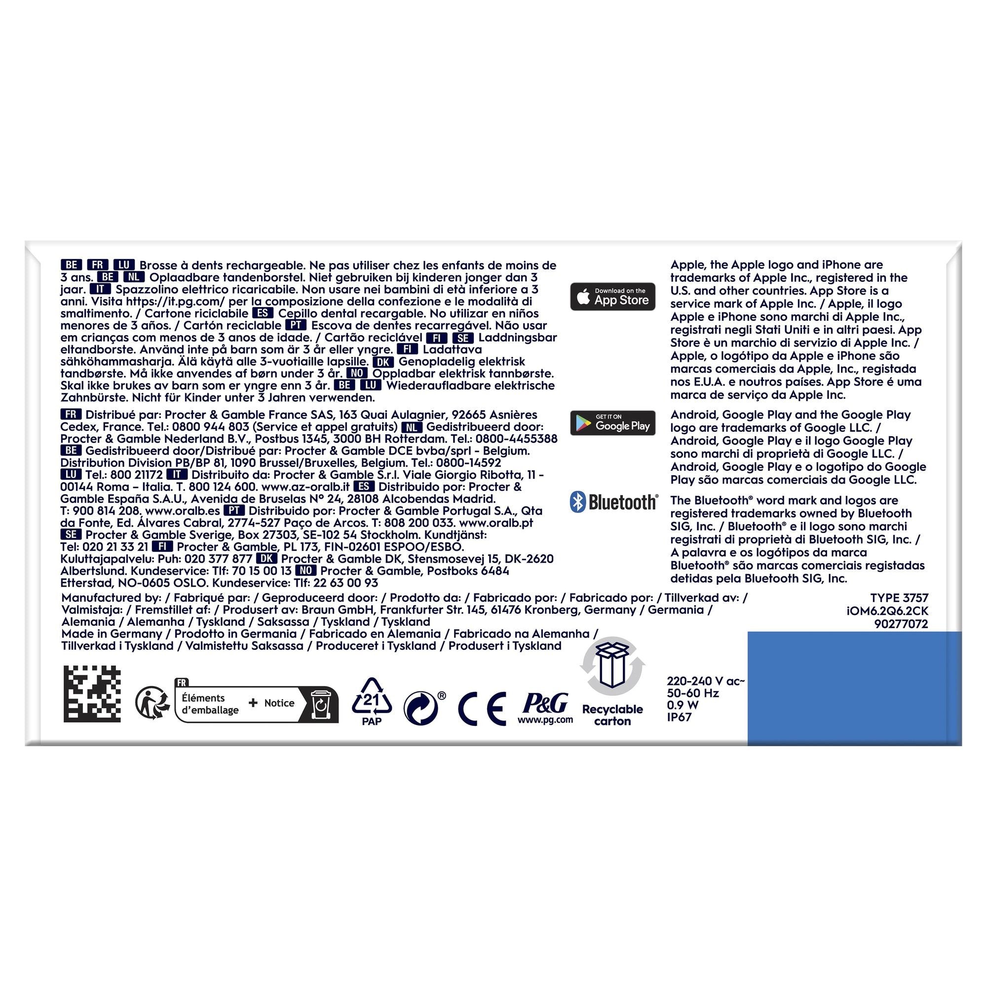 Cep. Dental Ele. Braun Oral B Io 6s Negro