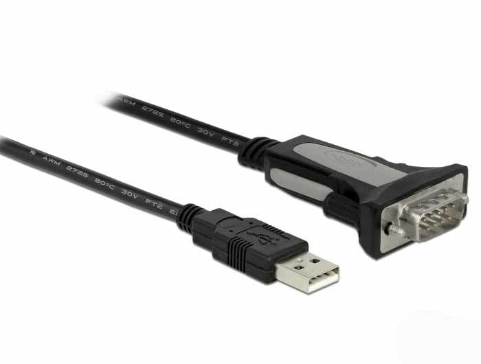 Delock Adapter Usb 2.0 Typ-A Zu 1 X Seriell Rs-232 Db9 4 M