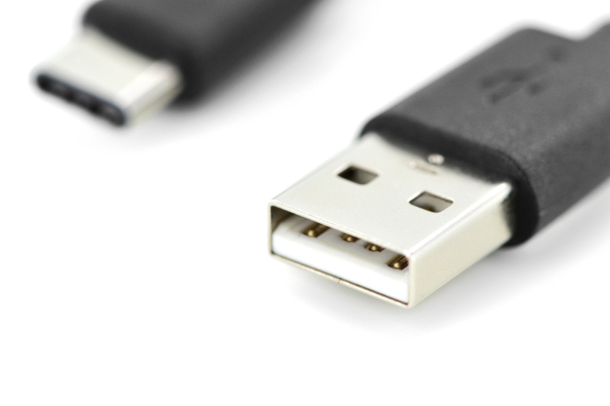 EAN 4016032455233 - Digitus AK-300154-010-S cable USB USB 2.0 1 m 2 x USB A USB C Negro imagen 5