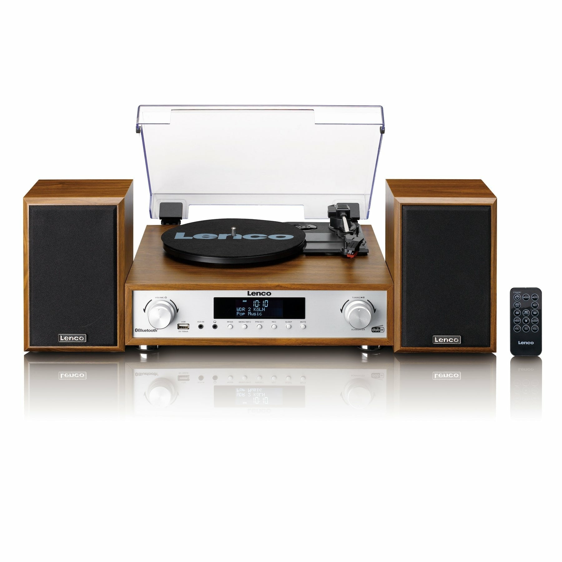 Tocadisco Lenco Mc-160wd Wood