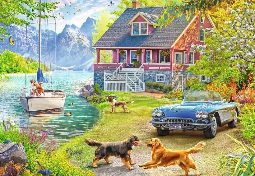 Ravensburger Se Siente Bien Y Rompecabezas - Summerhaus Am Ver 200 Partes 12001370