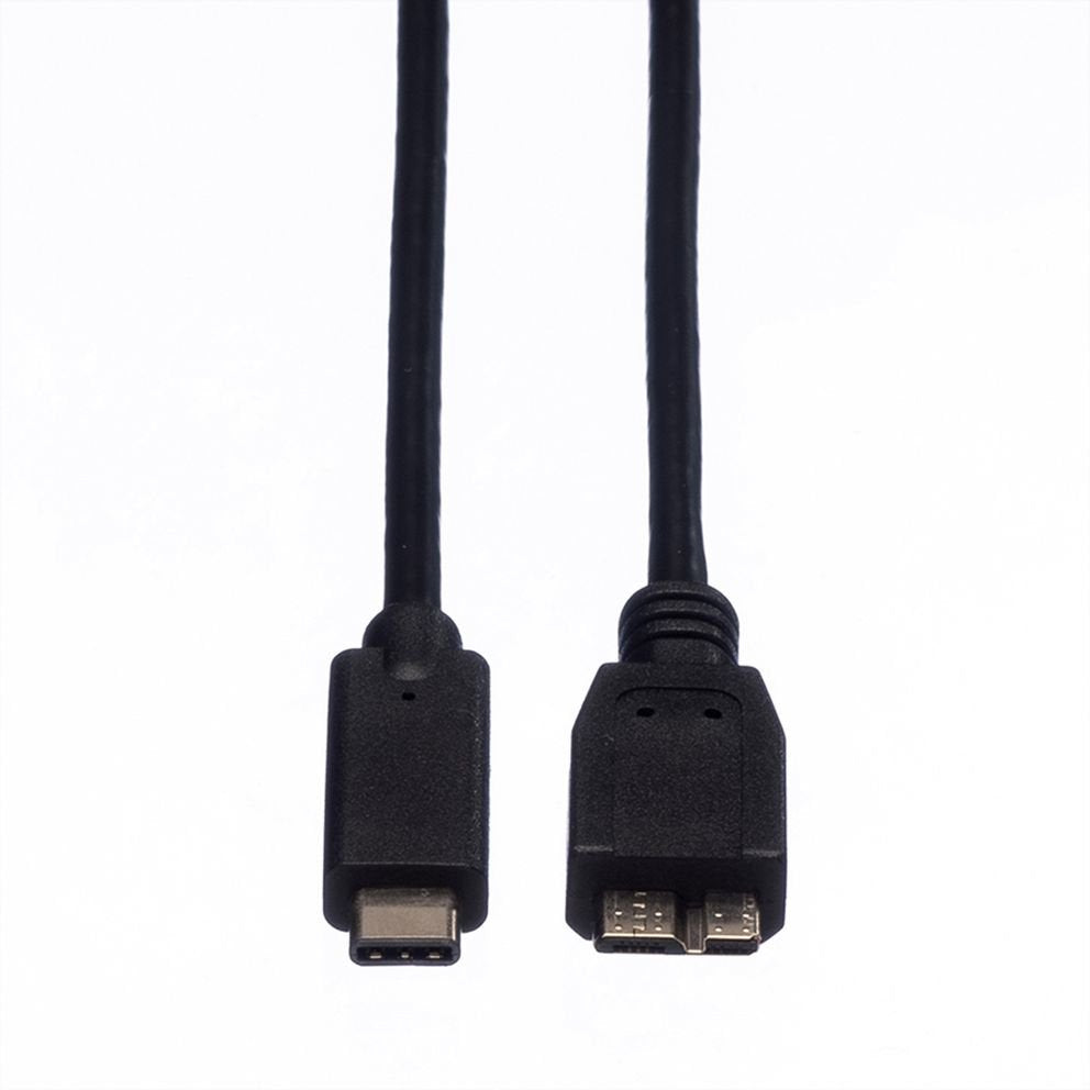 EAN 7611990131723 - ROLINE 11.02.9005 cable USB USB 3.2 Gen 1 (3.1 Gen 1) 0,5 m USB C Micro-USB B Negro imagen 3