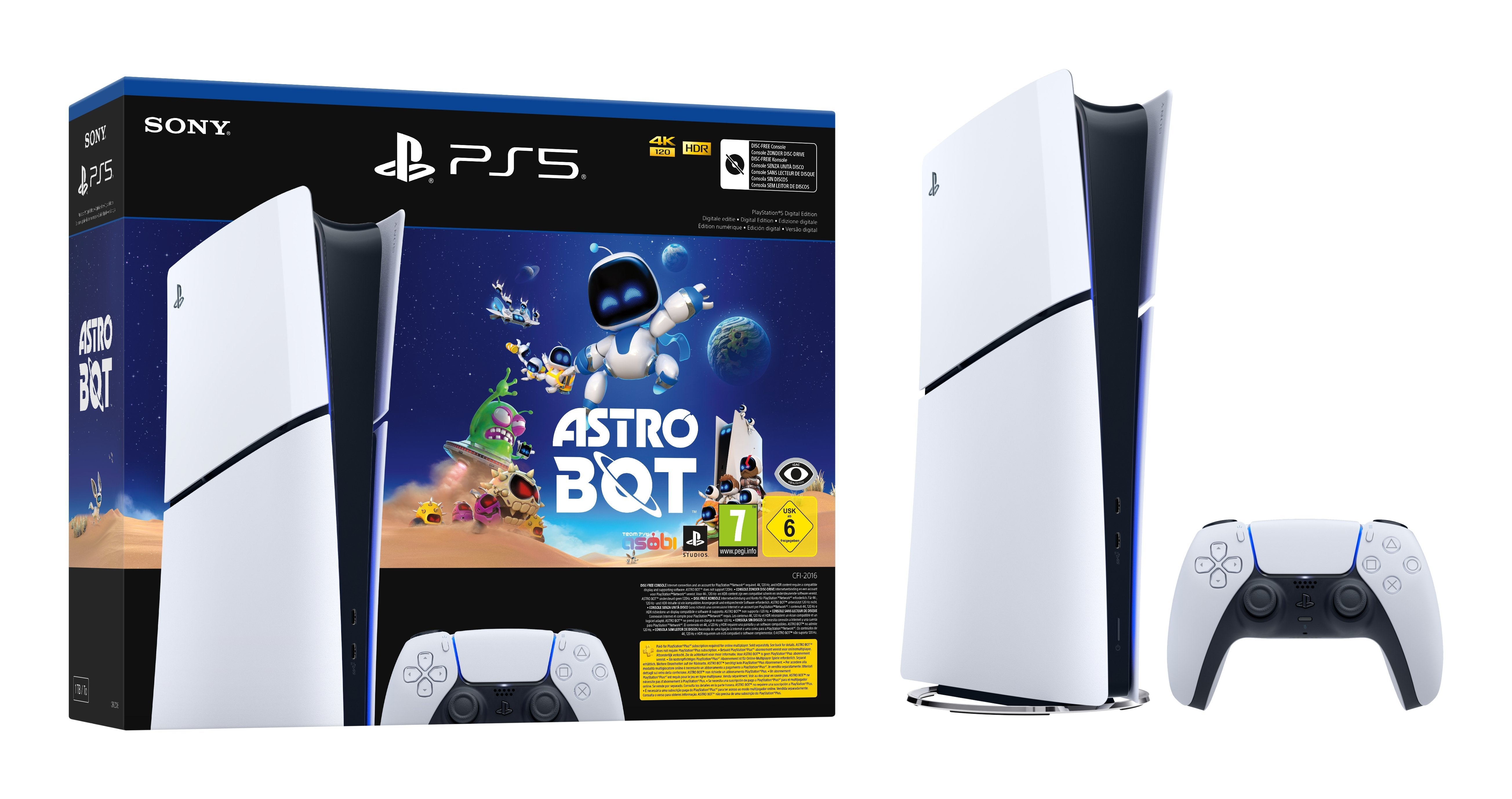 Consola Ps5 Sony Playstation 5 Digital 1tb + Astro Bot