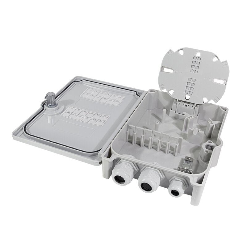 Fttx Distribution Box Max. 24 Fibers, 6x Lc Qd Or Sc Dx, Unloaded, Ip55