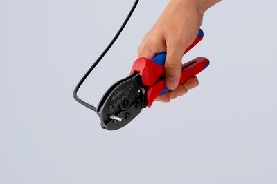EAN 4003773092162 - Knipex 97 52 42 SB crimpadora Herramienta para prensar Azul, Rojo imagen 11