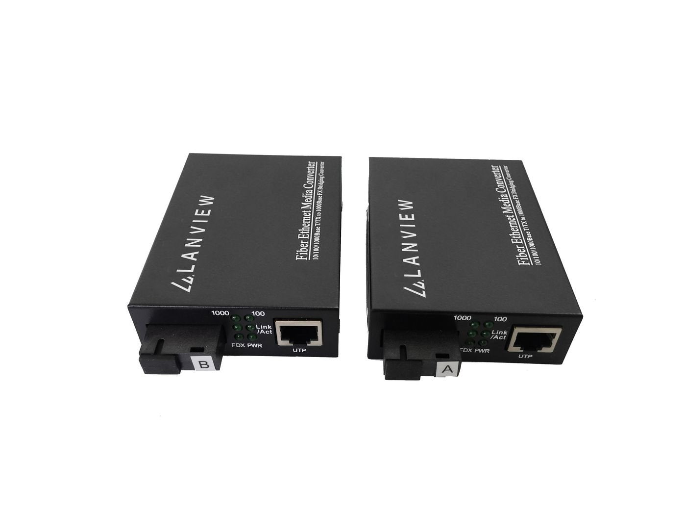 Pair Of 10/100/1000base-T Rj45 To 1000base-X Sc