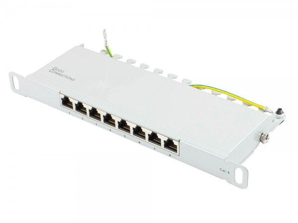 Good Connections Patchpanel 10"Cat. 6 8-P. 0,5 He Lichtgr.