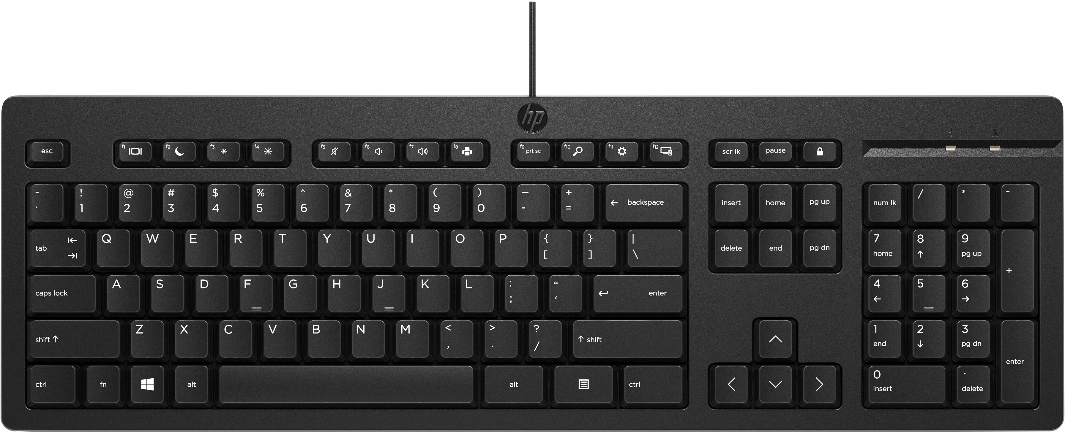EAN 5715063540848 - HP 125 USB WD KBD (Bulk 12) teclado Universal QWERTY Inglés Negro imagen 6
