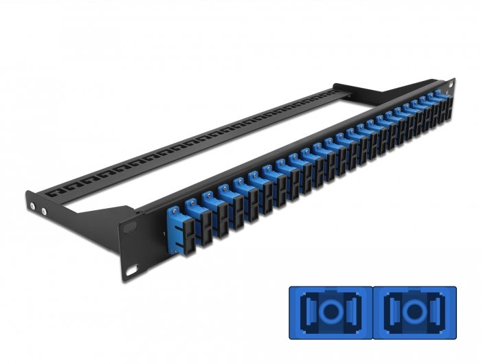 Delock 19? Lwl Patchpanel 24 Port Sc Duplex Blau